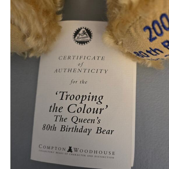 Queen Elizabeth 80th birthday ,ltd ed. bear COA 245/2006 by Hermann Spielwaren - Picture 10 of 15